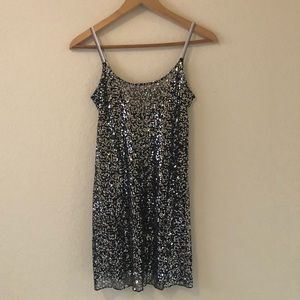 Free People Black Sequin Dress